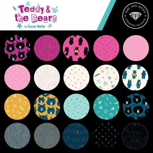 Teddy and The Bears Charm Pack | Sarah Watts | Ruby Star Society | RS2102PP | Sold As A Bundle