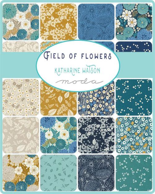 Field of Flowers Mini Charm Pack | Katharine Watson | Moda Fabrics | 3310MC | Sold As A Bundle