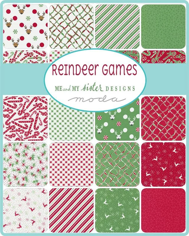 Reindeer Games Charm Pack | Me and My Sister Designs | Moda Fabrics | 22440PP | Sold As A Bundle