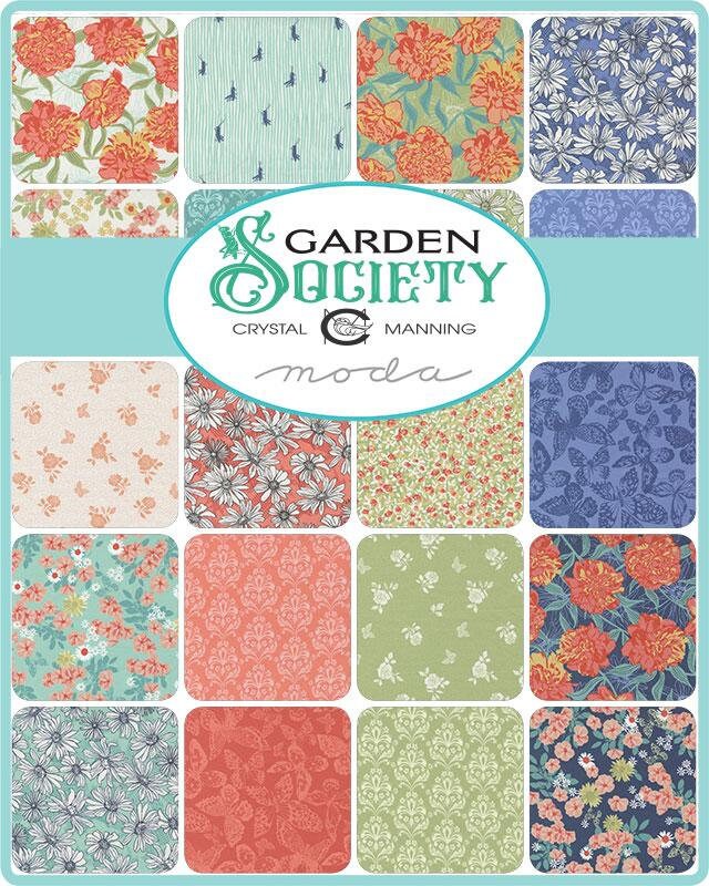 Garden Society Charm Pack | Crystal Manning | Moda Fabrics | 11890PP | Sold As A Bundle