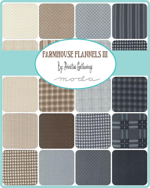 Farmhouse Flannels III Charm Pack | Primitive Gatherings | Moda Fabrics | 49270PPF | Sold As A Bundle