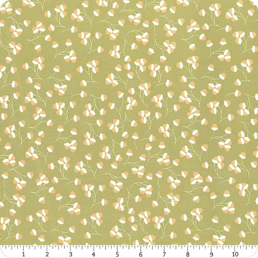 Cozy Up Moss Acorns | Corey Yoder | Moda Fabrics | 29123 15 | Sold in 1/2 Yds