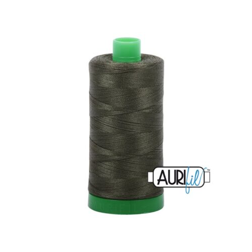 Dark Green | Aurifil Cotton Mako Thread | 50wt 1300m MK50-5012