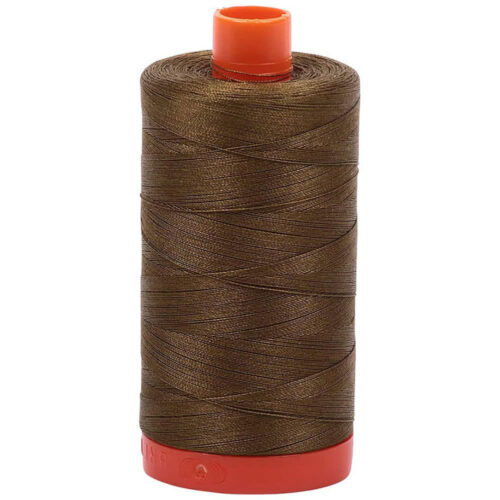 Dark Olive | Aurifil Cotton Mako Thread | 50wt 1300m MK50-4173