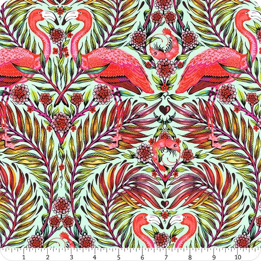 Daydreamer Pretty in Pink Mango | Tula Pink | Free Spirit Fabrics | PWTP169.MANGO | Sold in 1/2 Yds