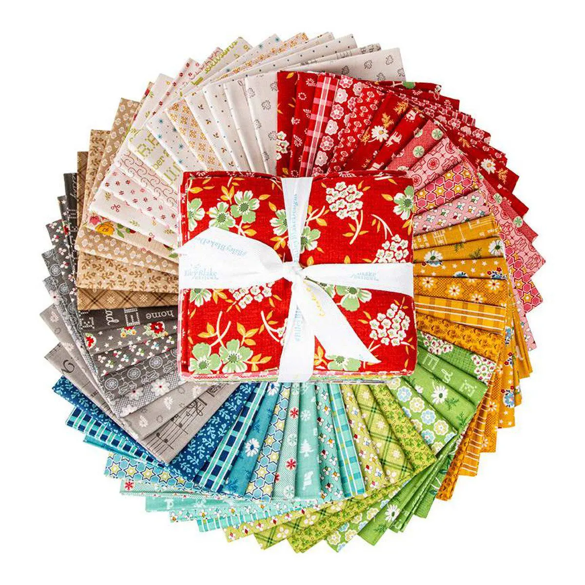 Home Town Holiday Fat Quarter Bundle | Lori Holt | Riley Blake Designs | FQ-14900-53 | Sold As A Bundle