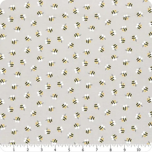 Hello Sunshine Cloudy Bees | Abi Hall | Moda Fabrics | 35352 12 | Sold in 1/2 Yds