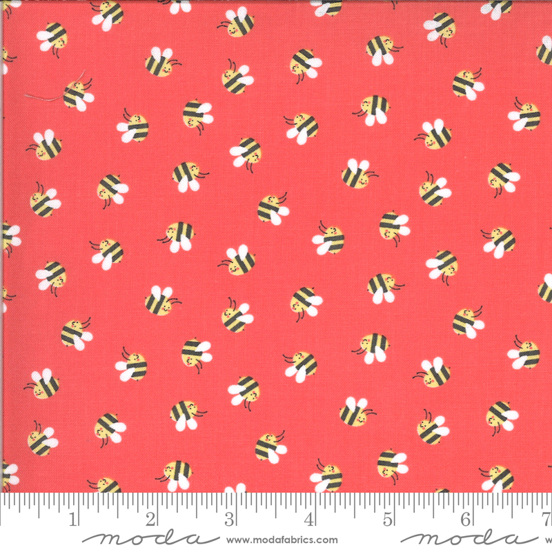 Hello Sunshine Poise Bees | Abi Hall | Moda Fabrics | 35352 15 | Sold in 1/2 Yds