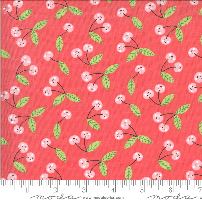 Hello Sunshine Poise Cherries | Abi Hall | Moda Fabrics | 35353 15 | Sold in 1/2 Yds