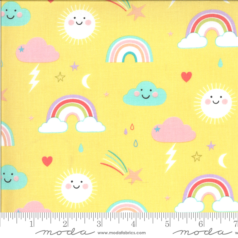 Hello Sunshine Sunshine Rainbows | Abi Hall | Moda Fabrics | 35350 19 | Sold in 1/2 Yds