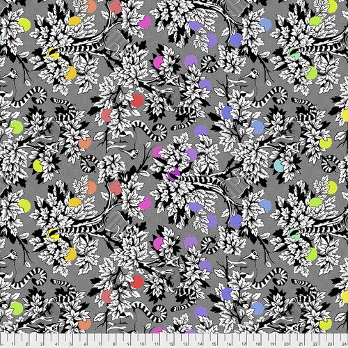 INK | Linework | Lemur Me Alone | Tula Pink | PWTP154.INK | Sold in 1/2 Yds