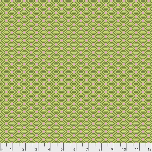 JUNIPER | True Colors | Hexy | Tula Pink | PWTP150.JUNIPER | Sold in 1/2 Yds