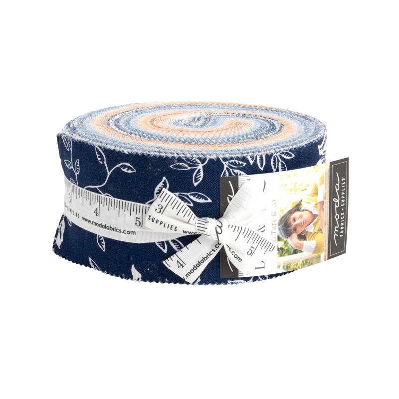 Denim & Daisies Jelly Roll | Fig Tree And Co. | Moda Fabrics | 35380JR | Sold As A Bundle