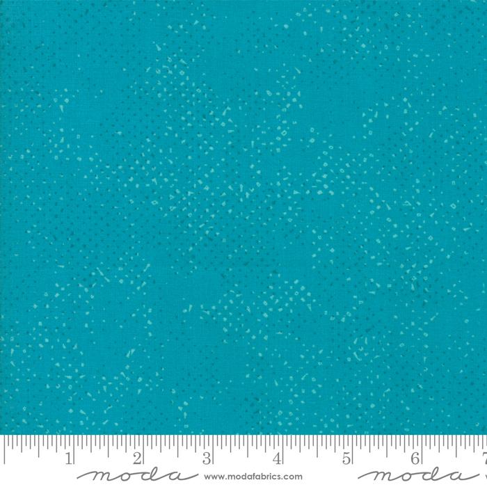 TURQUOISE Spotted | Zen Chic | Moda Fabrics | 1660 44 | Sold in 1/2 Yds