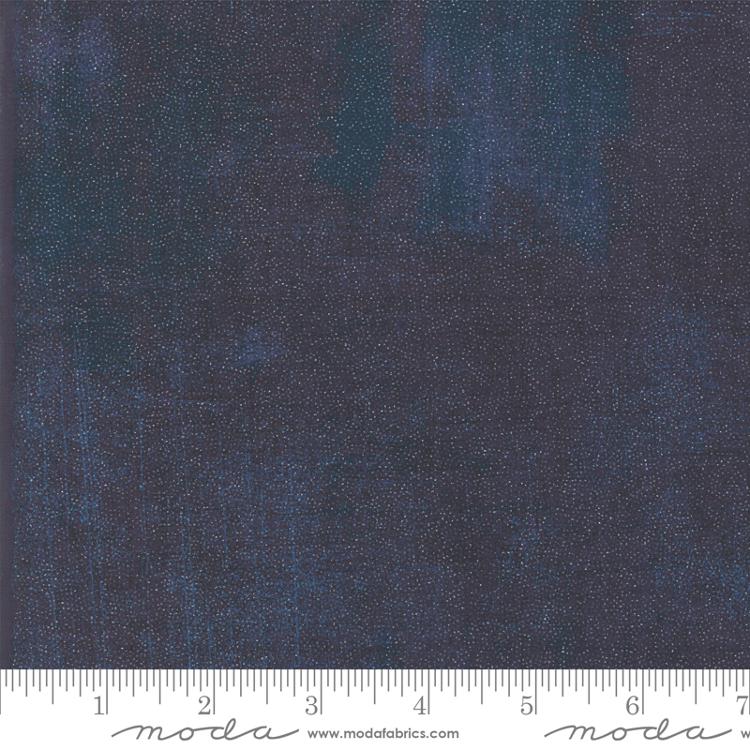 Grunge Glitter Peacoat | BasicGrey | Moda Fabrics | 30150 353GL | Sold in 1/2 Yds