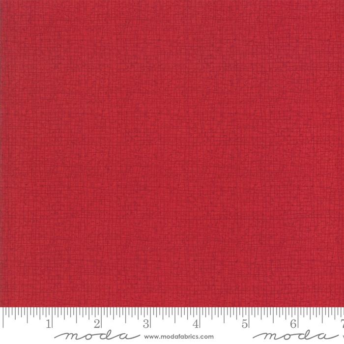 Thatched Basic Scarlet | Robert Pickens | Moda Fabrics | 48626 119 | Sold in 1/2 Yd