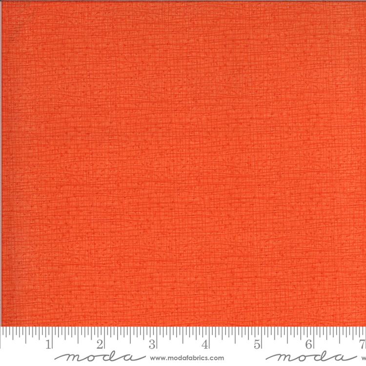 Solana Thatched Basic Clementine | Robert Pickens | Moda Fabrics | 48626 138 | Sold in 1/2 Yd