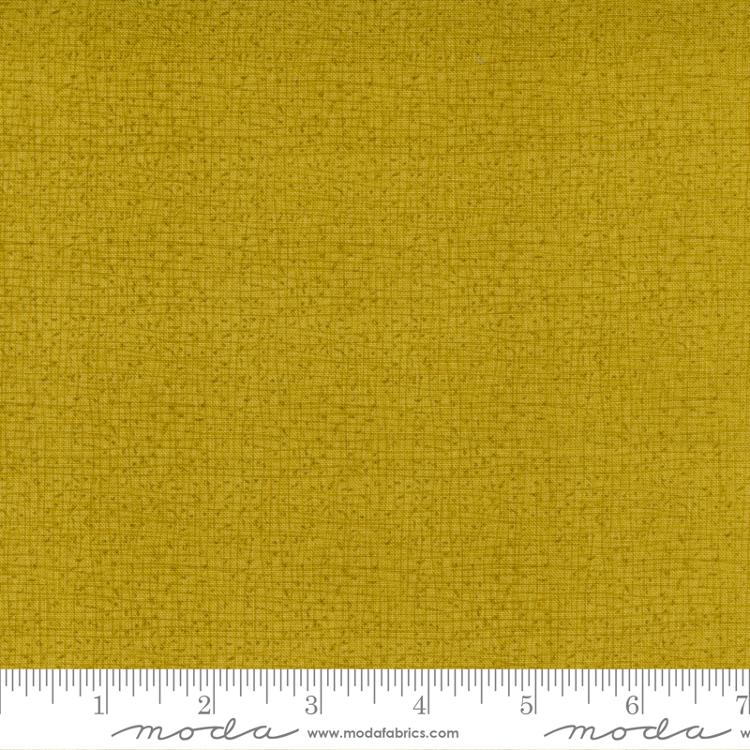 Thatched Basic Green Curry | Robert Pickens | Moda Fabrics | 48626 177 | Sold in 1/2 Yd