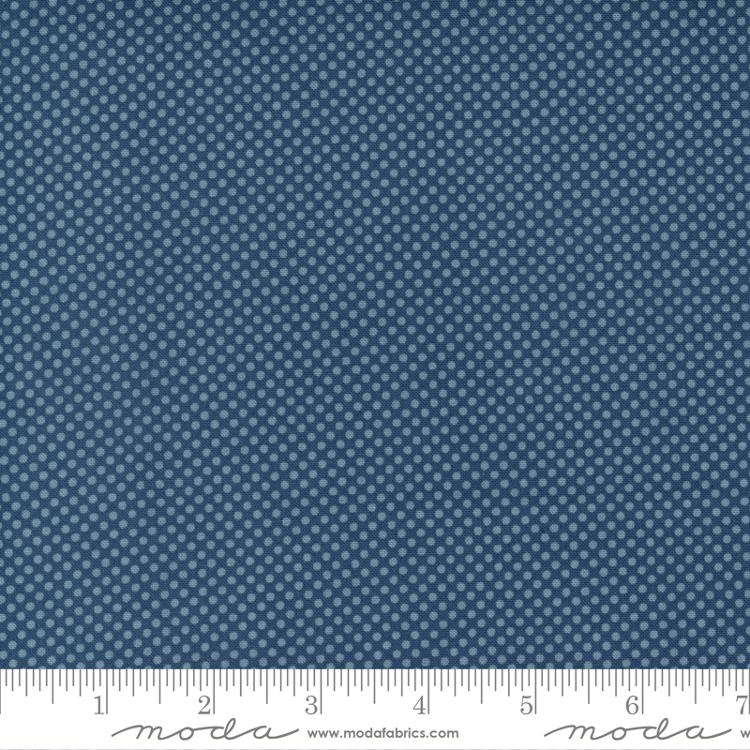 Meander Dot Navy | Aneela Hoey | Moda Fabrics | 24585 18 | Sold in 1/2 Yds