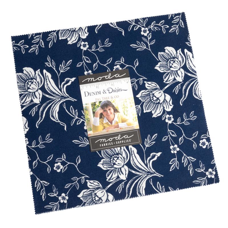 Denim & Daisies Layer Cake | Fig Tree And Co. | Moda Fabrics | 35380LC | Sold As A Bundle