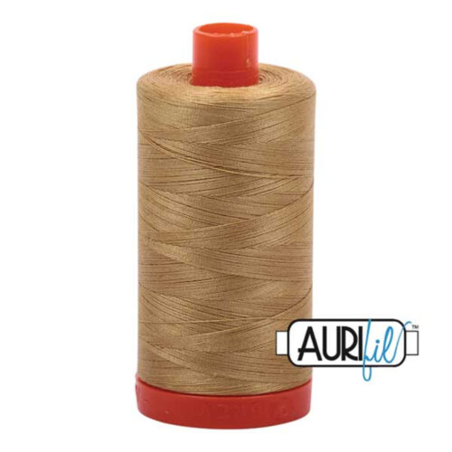 Light Brass | Aurifil Cotton Mako Thread | 50wt 1300m MK50-2920