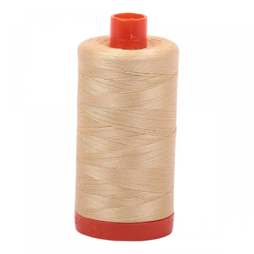 Light Caramel | Aurifil Cotton Mako Thread | 50wt 1300m MK50-6001