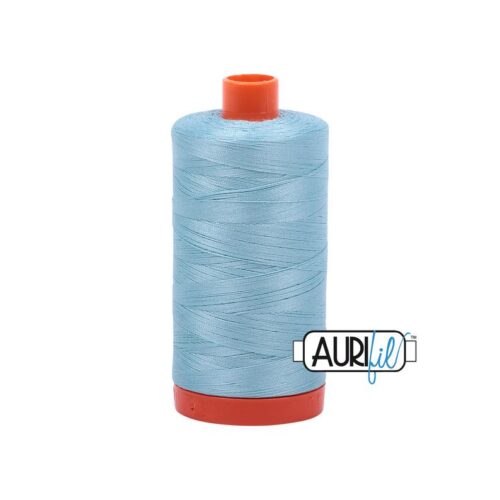 Light Grey Turquoise | Aurifil Cotton Mako Thread | 50wt 1300m MK50-2805