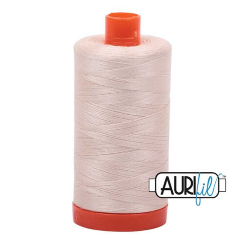 Light Sand | Aurifil Cotton Mako Thread | 50wt 1300m MK50-2000