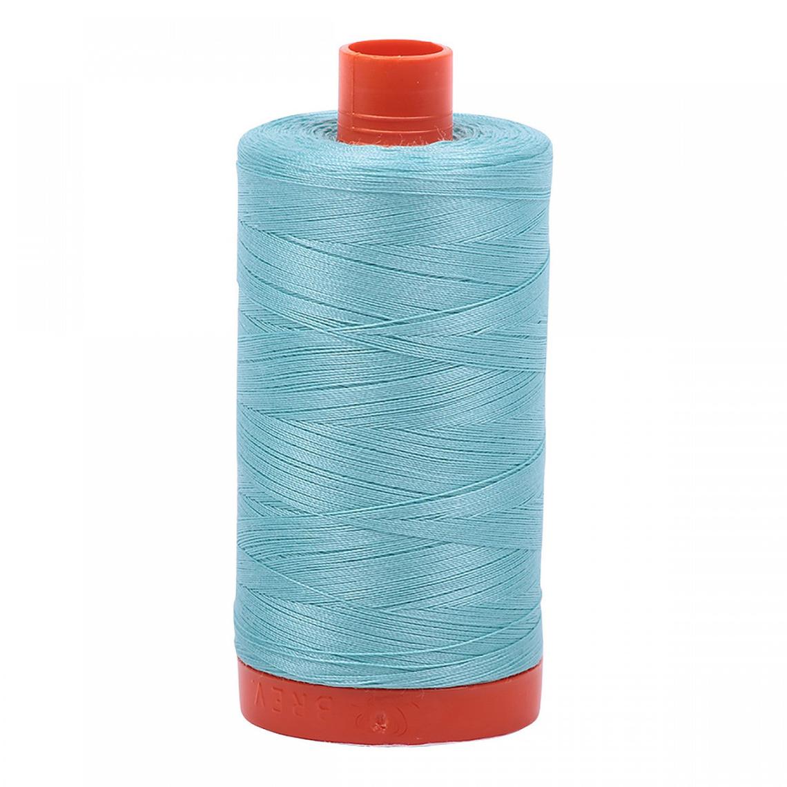 Light Turquoise | Aurifil Cotton Mako Thread | 50wt 1300m MK50-5006