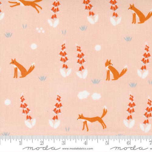 Meander Foxes Blush | Aneela Hoey | Moda Fabrics | 24581 13 | Sold in 1/2 Yds