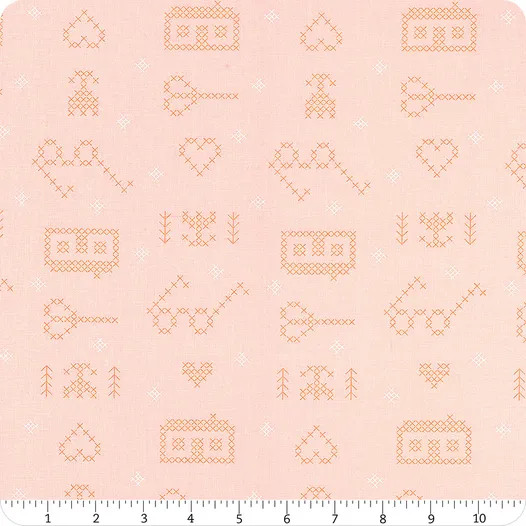 Make Time Blush Sampler | Aneela Hoey | Moda Fabrics | 24570 12 | Sold in 1/2 Yds