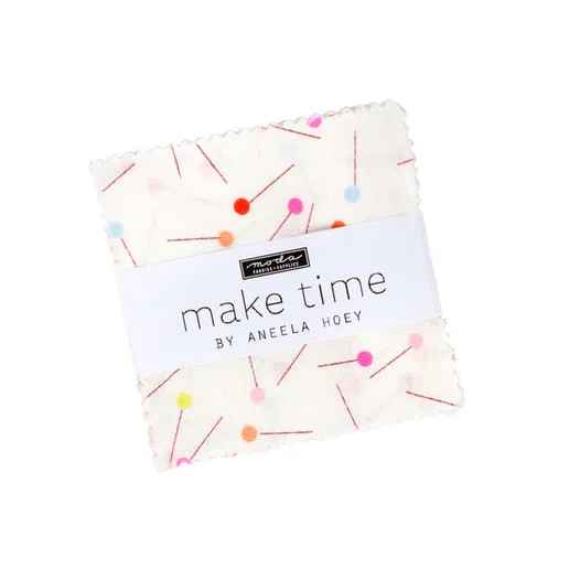 Make Time Mini Charm | Aneela Hoey | Moda Fabrics | 24570MC