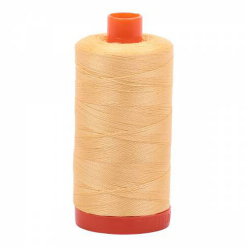 Medium Butter | Aurifil Cotton Mako Thread | 50wt 1300m MK50-2130