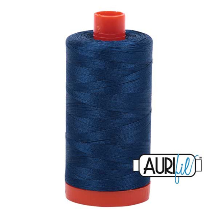 Medium Delft Blue | Aurifil Cotton Mako Thread | 50wt 1300m MK50-2783