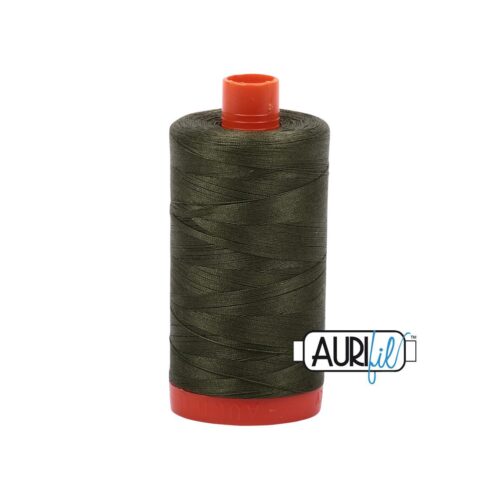 Medium Green | Aurifil Cotton Mako Thread | 50wt 1300m MK50-5023