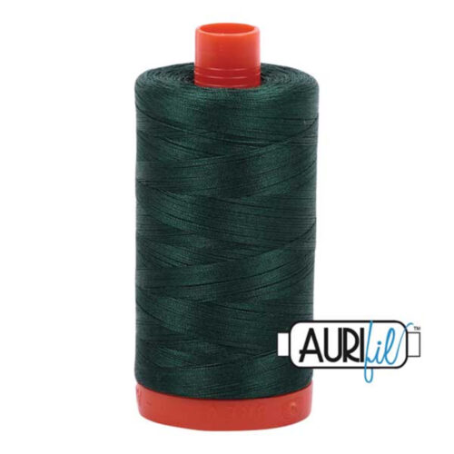 Medium Spruce | Aurifil Cotton Mako Thread | 50wt 1300m MK50-2885