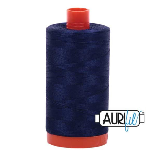 Midnight | Aurifil Cotton Mako Thread | 50wt 1300m MK50-2745