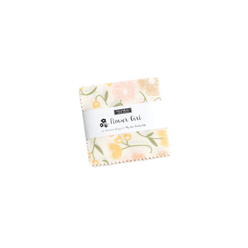 Flower Girl Mini Charm Pack | Heather Briggs | Moda Fabrics | 31730MC | Sold As A Bundle