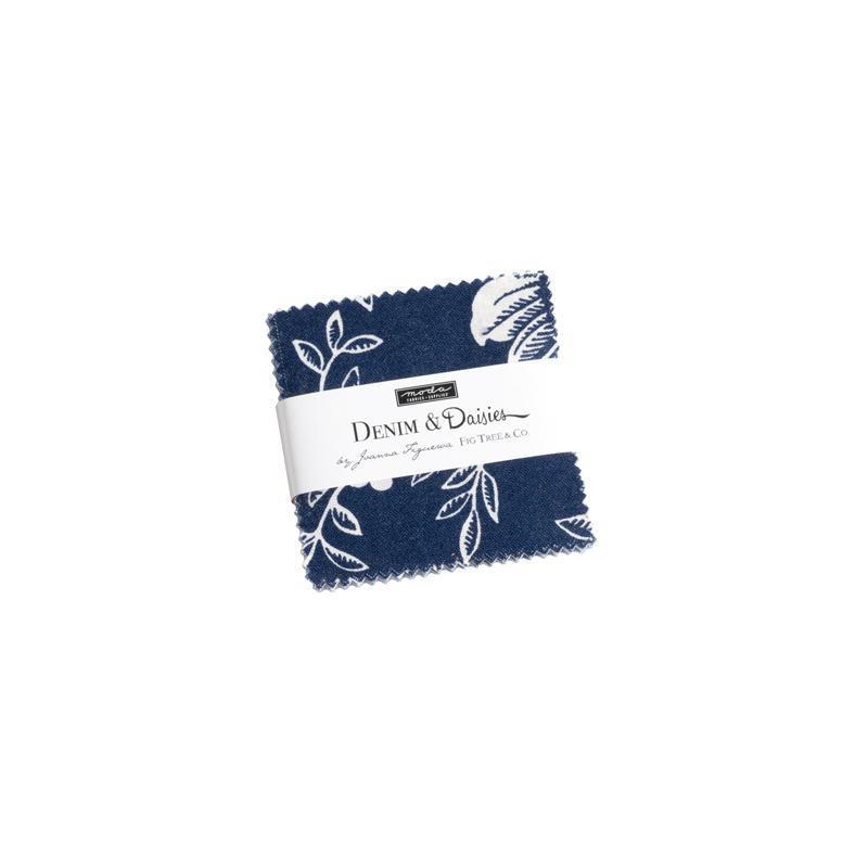 Denim & Daisies Mini Charm Pack | Fig Tree and Co. | Moda Fabrics | 35380MC | Sold As A Bundle