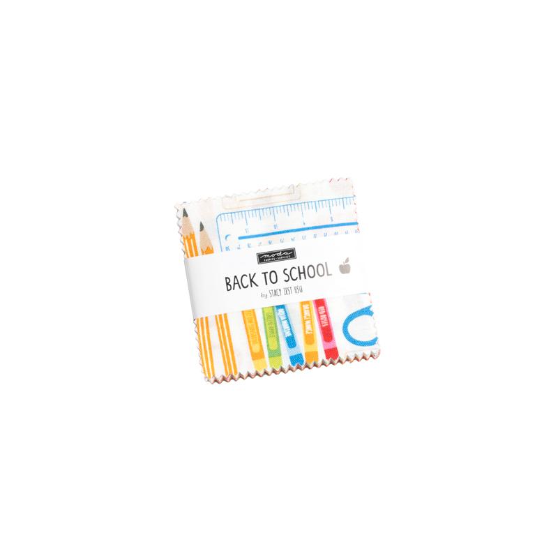 Back to School Mini Charm Pack | Stacy Iest Hsu | Moda Fabrics | 20890MC | Sold As A Bundle