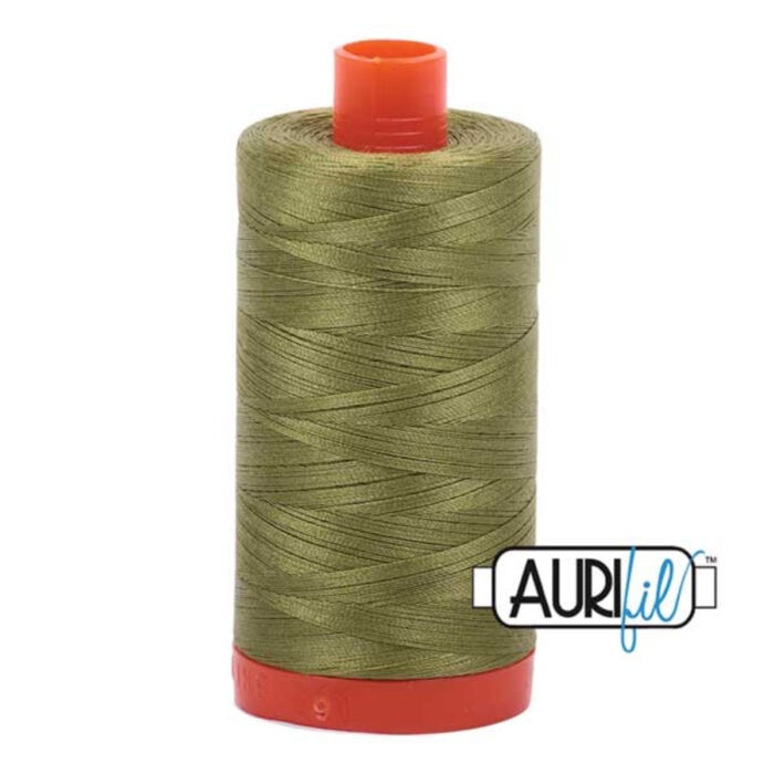 Olive Green | Aurifil Cotton Mako Thread | 50wt 1300m MK50-5016