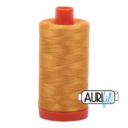 Orange Mustard | Aurifil Cotton Mako Thread | 50wt 1300m MK50-2140