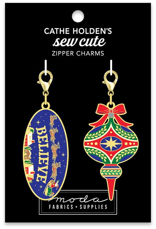 Ornaments Zipper Pulls 2 Ct | Cathe Holden | Moda Fabrics | CH127