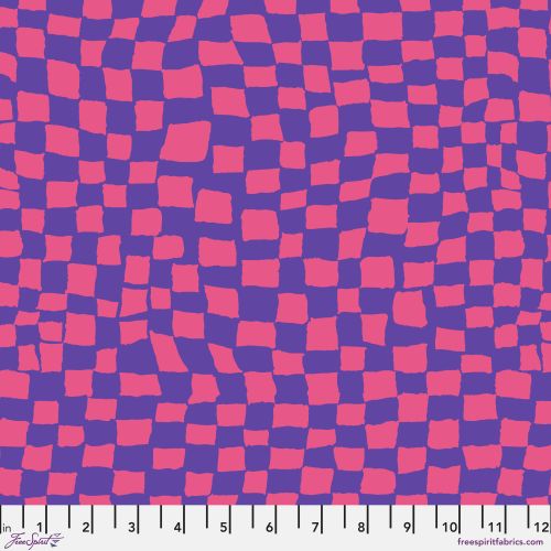 Kaffe Fassett Collective August 2024 Gameboard Purple | Brandon Mably | Free Spirit Fabrics | PWBM095.PURPLE | Sold in 1/2 Yd