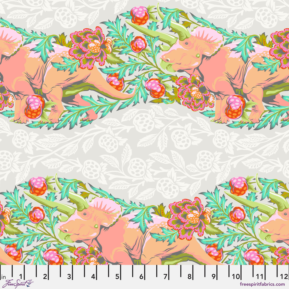 Roar! Trifecta Blush | Tula Pink | Free Spirit Fabrics | PWTP223.BLUSH | Sold in 1/2 Yds