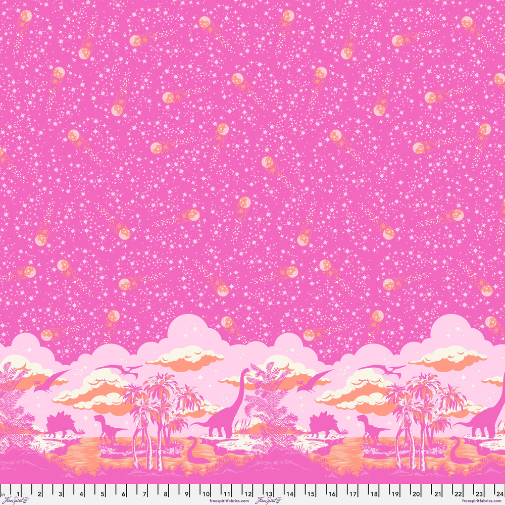 Roar! Meteor Showers Blush | Tula Pink | Free Spirit Fabrics | PWTP226.BLUSH | Sold in 1/2 Yds