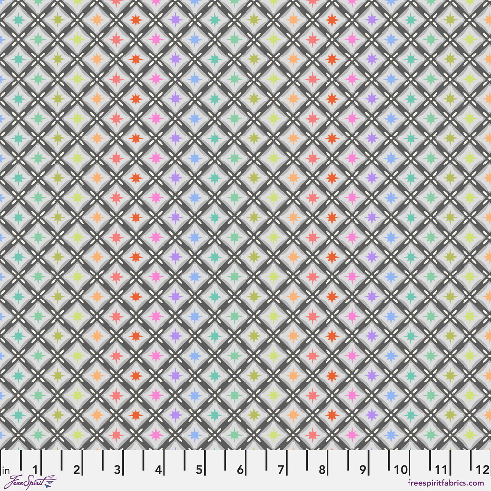 Roar! Stargazer Storm | Tula Pink | Free Spirit Fabrics | PWTP228.STORM | Sold in 1/2 Yds