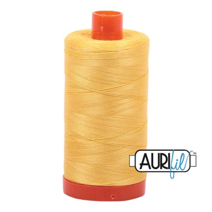 Pale Yellow | Aurifil Cotton Mako Thread | 50wt 1300m MK50-1135