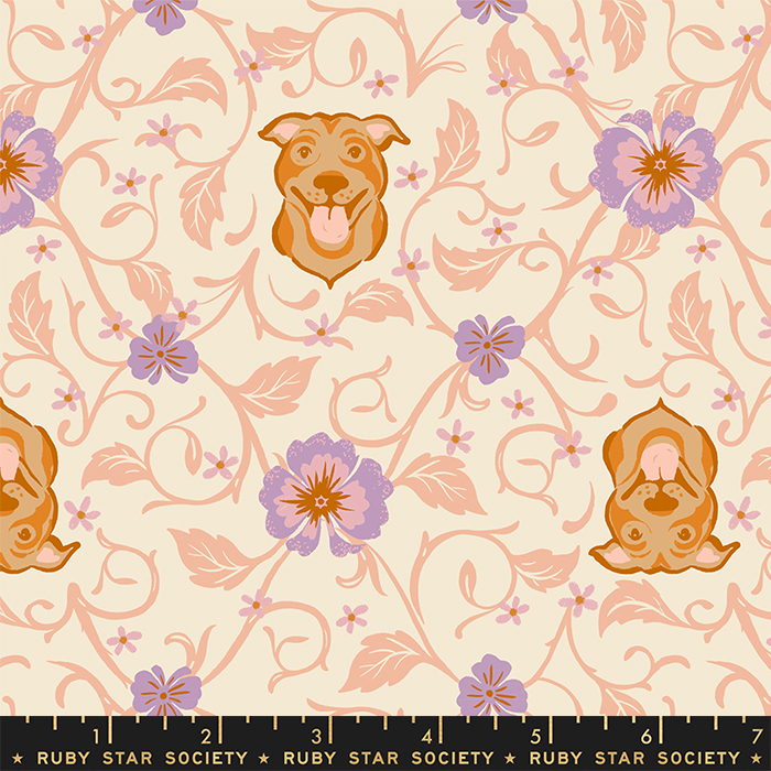 Dog Park Pitbull Novelty Shell | Sarah Watts for Ruby Star Society | Moda Fabrics | RS2095 11 | Sold in 1/2 Yd