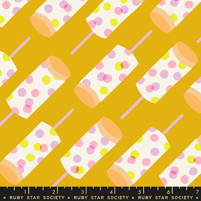 Sugar Cone Push Pops Goldenrod | Kimberly Kight | Moda Fabrics | RS3060 11 | Sold in 1/2 Yd